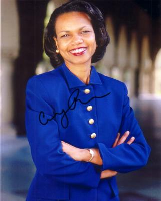 Condoleezza Rice autographed 8x10 photo