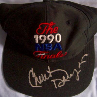 Chuck Daly (Pistons) autographed 1990 NBA Finals cap