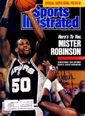 David Robinson autographed San Antonio Spurs 1990 Sports Illustrated
