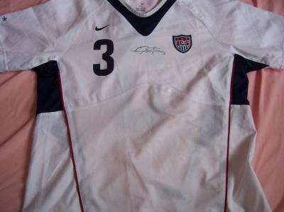 Christie Rampone autographed 2007 US Soccer Women's World Cup authentic Nike game issued jersey