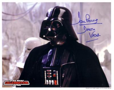 Dave Prowse autographed Star Wars Darth Vader 8x10 photo