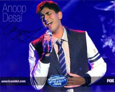 Anoop Desai autographed 2009 American Idol 8x10 photo