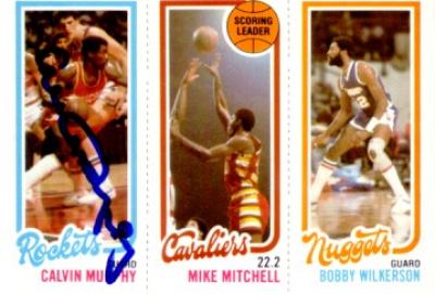Calvin Murphy autographed Houston Rockets 1980-81 Topps card