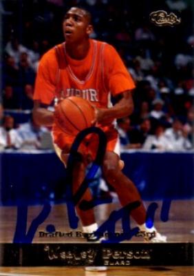 Wesley Person autographed Auburn Tigers 1994 Classic card