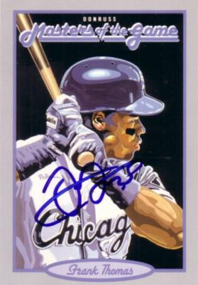 Frank Thomas autographed Chicago White Sox 1993 Donruss jumbo card