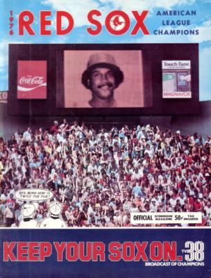 Jim Rice Boston Red Sox 1976 game program