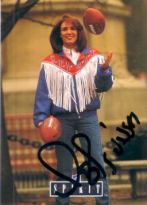 Lesley Visser (sportscaster) autographed 1992 Pro Line card