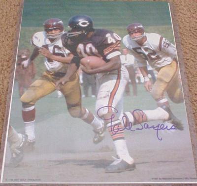 Gale Sayers autographed Chicago Bears 11x14 photo