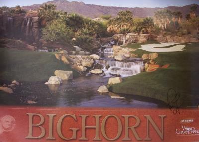 Rosie Jones autographed Bighorn LPGA Samsung World Championship poster