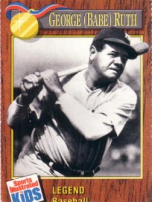 Babe Ruth 1990 Sports Illustrated for Kids card