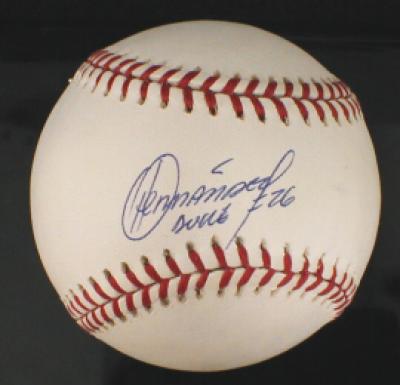 Orlando (El Duque) Hernandez autographed AL baseball
