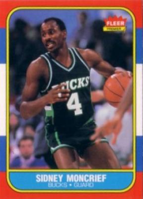 Sidney Moncrief Bucks 1986-87 Fleer basketball card