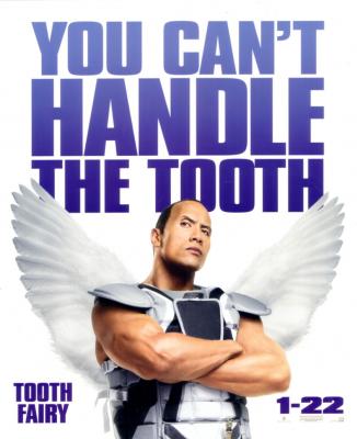 Tooth Fairy movie promo sign (The Rock)