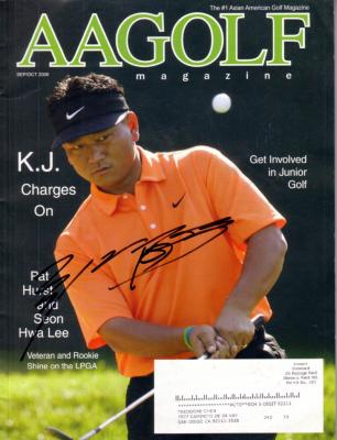 K.J. Choi autographed 2006 AAGolf magazine