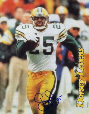 Dorsey Levens autographed Green Bay Packers 8x10 magazine photo