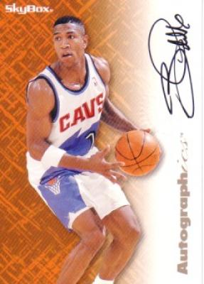 Bobby Phills certified autograph Cleveland Cavaliers 1996 SkyBox card