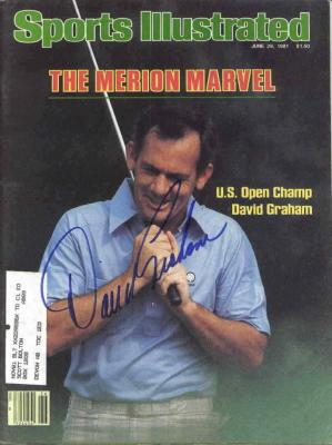 David Graham autographed 1981 U.S. Open golf Sports Illustrated