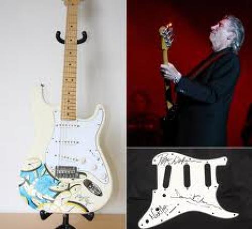 Memorabilia; Pink Floyd Guitar;  Designed by the man behind the artistry of many