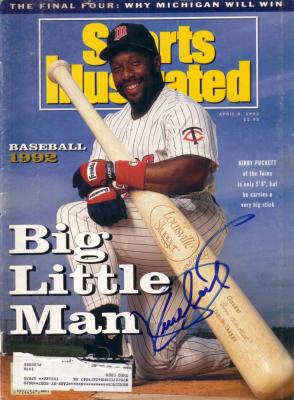 Kirby Puckett autographed Minnesota Twins 1992 Sports Illustrated