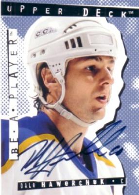 Dale Hawerchuk certified autograph 1995 Be A Player card