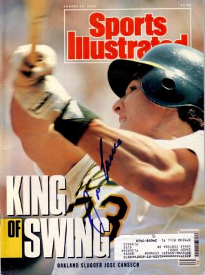 Jose Canseco autographed Oakland A's 1990 Sports Illustrated