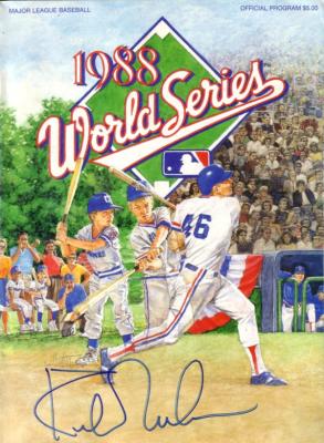 Kirk Gibson autographed 1988 World Series program