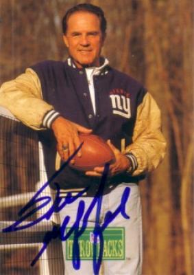 Frank Gifford autographed New York Giants 1992 Pro Line card