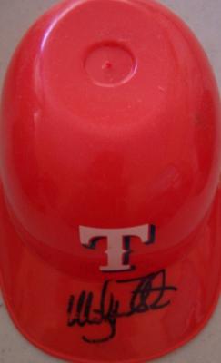 Mickey Tettleton autographed Texas Rangers mini ice cream helmet