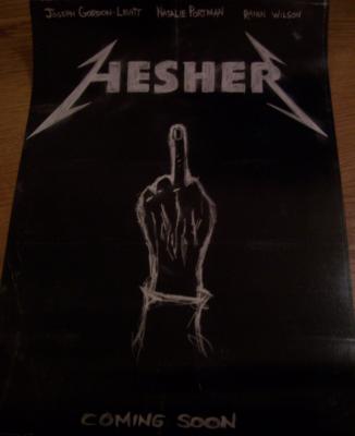 Hesher 2010 movie teaser poster (Joseph Gordon-Levitt & Natalie Portman)