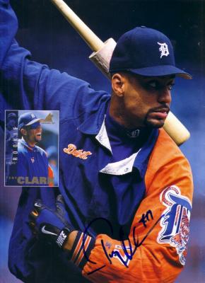 Tony Clark autographed Detroit Tigers Beckett Baseball cover photo