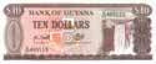 10 Dollars; Guyana banknotes
