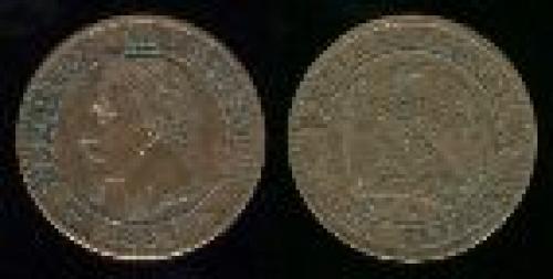 2 centimes; Year: 1861-1862; (km 796)