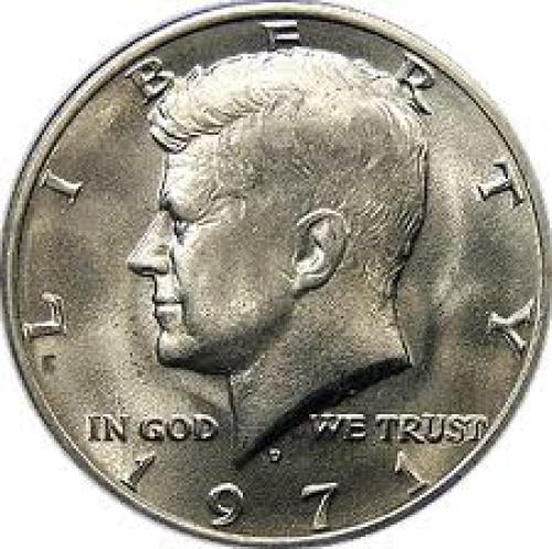 Coins;  US Coins. Half Dollars. 1971 D Kennedy Half Dollar