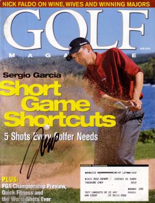 Sergio Garcia autographed 2003 Golf Magazine