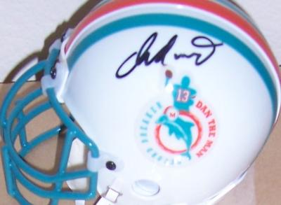 Dan Marino autographed Miami Dolphins Dan the Man authentic mini helmet