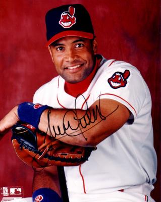 Sandy Alomar Jr. autographed 8x10 Cleveland Indians photo