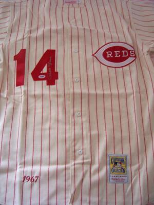 Pete Rose autographed Cincinnati Reds 1967 authentic Mitchell & Ness throwback jersey