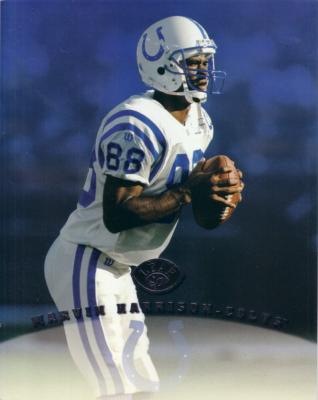 Marvin Harrison Colts 1997 Leaf 8x10 photo card