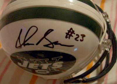 Shonn Greene autographed New York Jets mini helmet