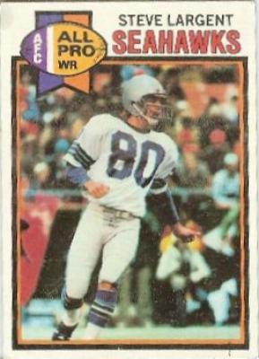 Steve Largent Seattle Seahawks 1979 Topps card #198 Ex