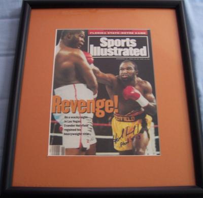 Evander Holyfield autographed 1993 Sports Illustrated cover framed