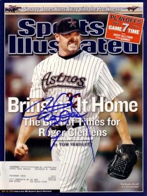 Roger Clemens autographed Houston Astros 2004 Sports Illustrated