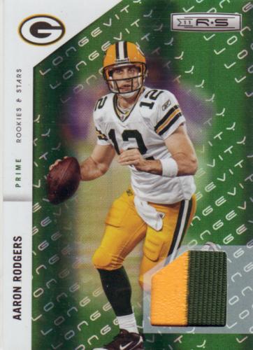 2011 R&S PRIME PATCH AARON RODGERS GREEN BAY PACKERS #/50 