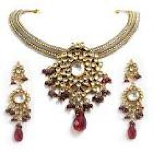 Fashion Jewelry Necklace. Kundan Set Jewelry