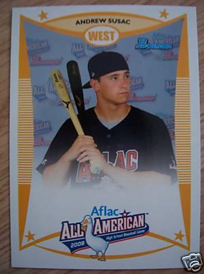 Andrew Susac 2008 AFLAC Bowman Rookie Card