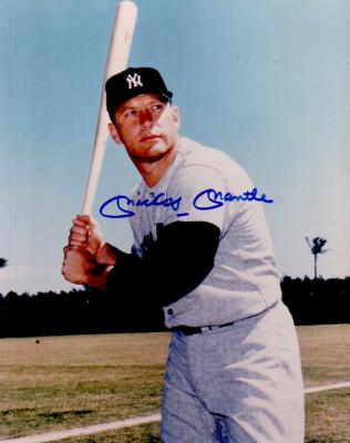 Mickey Mantle autographed New York Yankees 8x10 photo