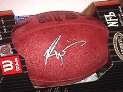 Ricky Williams autographed NFL game model football