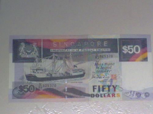 Singapore $50 Boat Series banknote