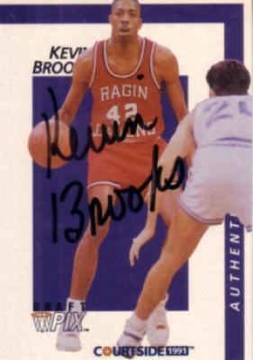 Kevin Brooks certified autograph 1991 Courtside card