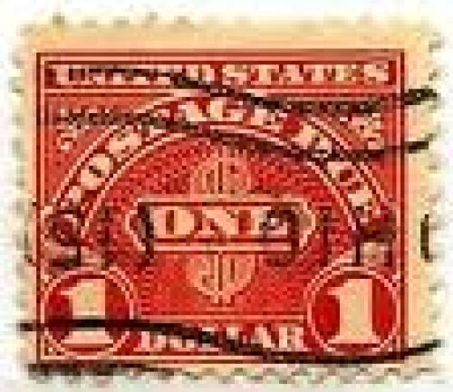 Stamps; USA Postage Due Stamp 1930 $1 Scott 